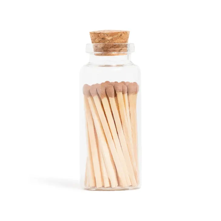 Cafe Brown Matches in Medium Corked Vial