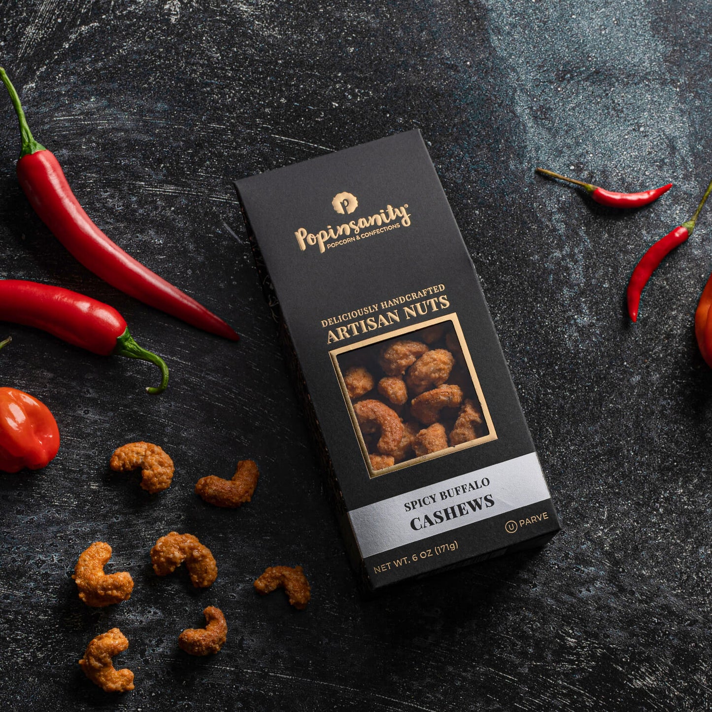 Spicy Buffalo Cashews