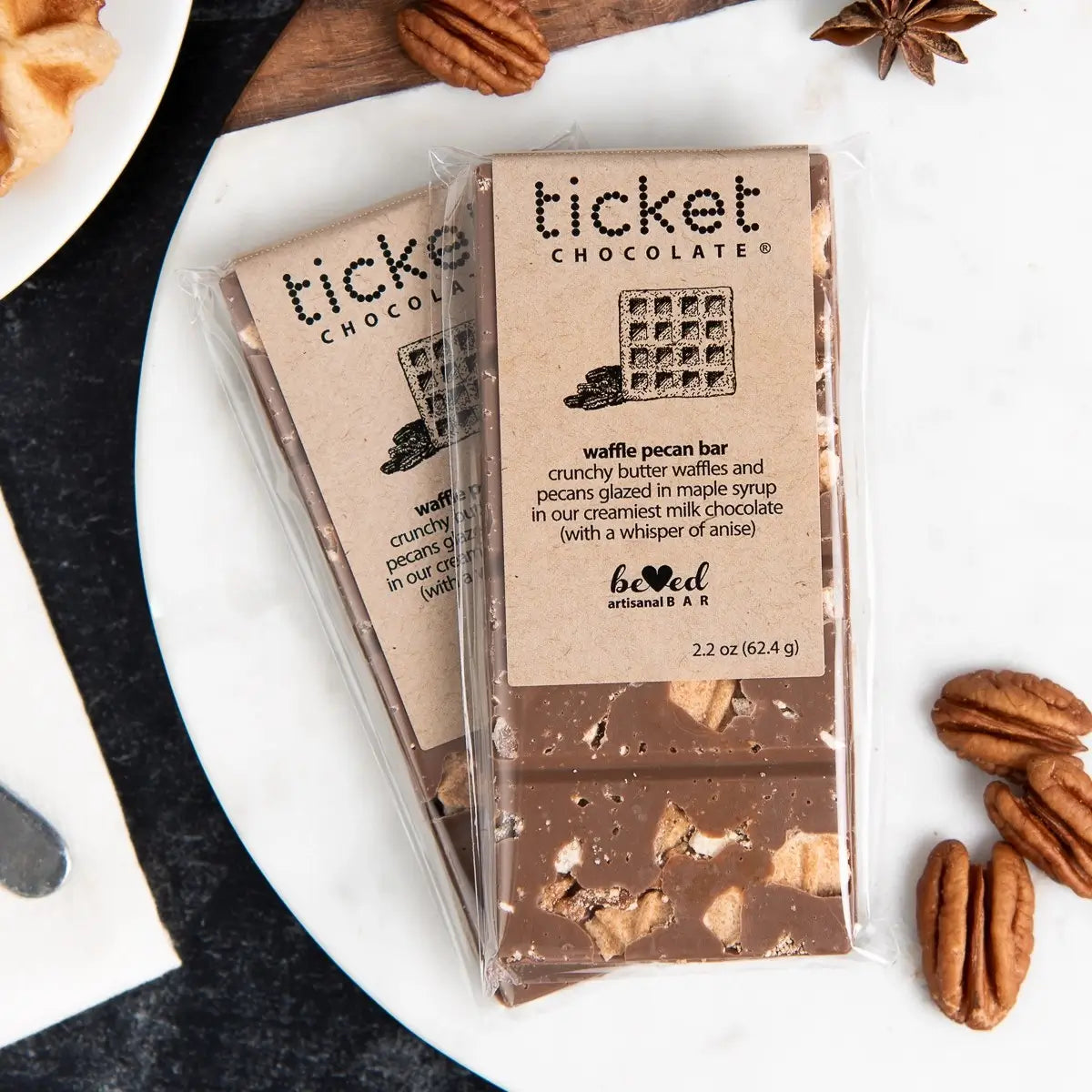 Waffle Pecan Chocolate Bar