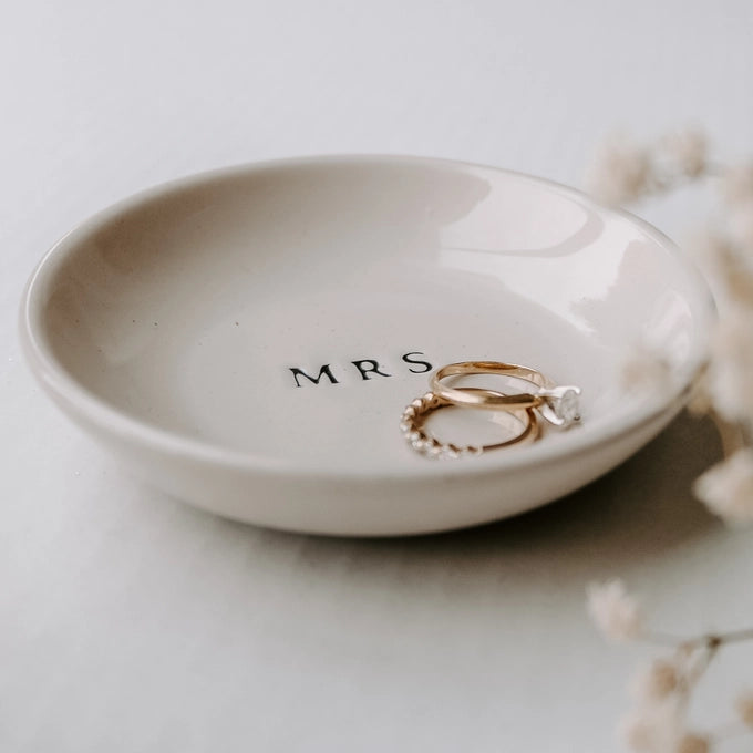 Mrs. Jewelry Stoneware Dish