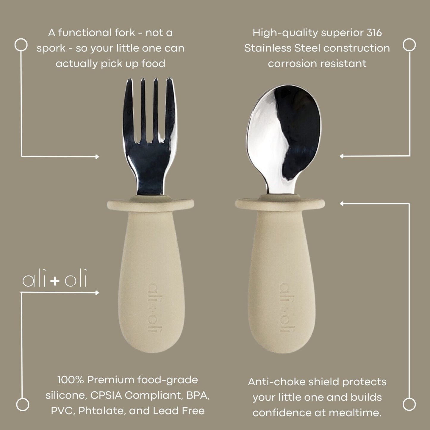 Spoon & Fork Learning Set For Toddlers