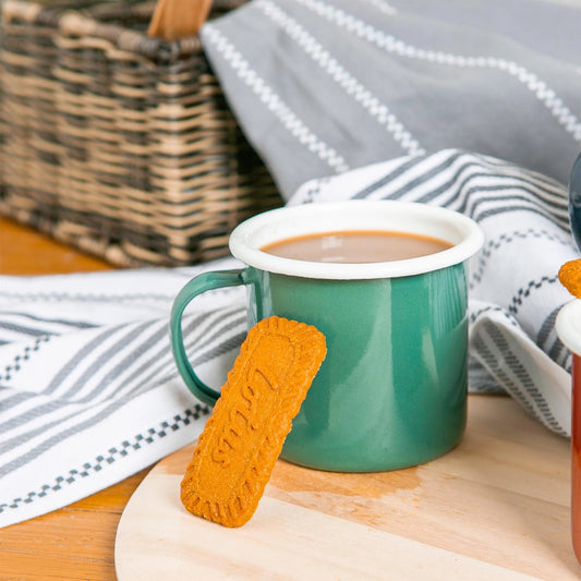 Green Argon Tableware Enamel Belly Mug