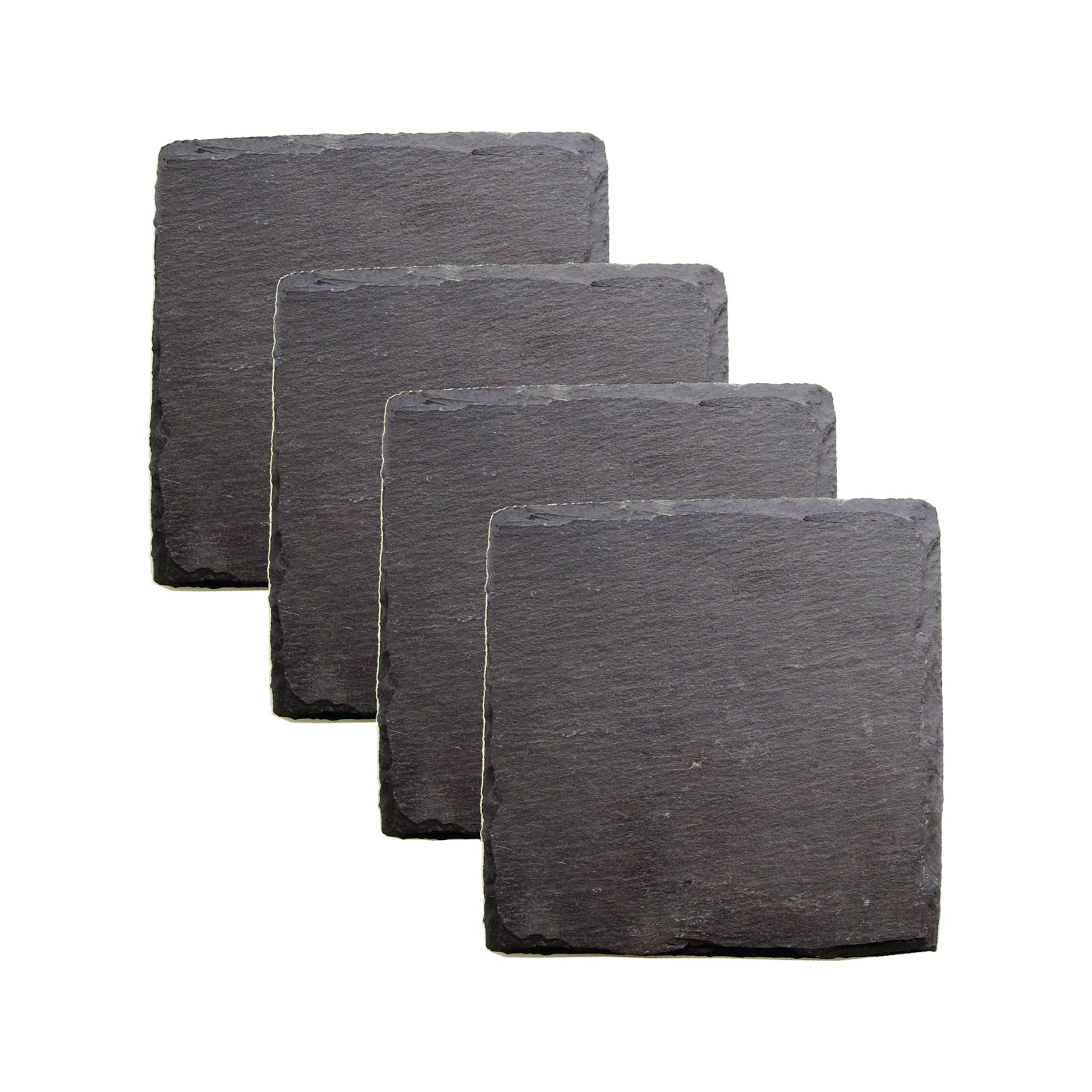 Black Slate Square Coasters