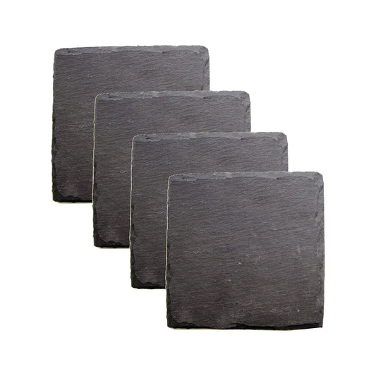 Black Slate Square Coasters