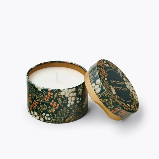 Holiday Decorative Tin Candle