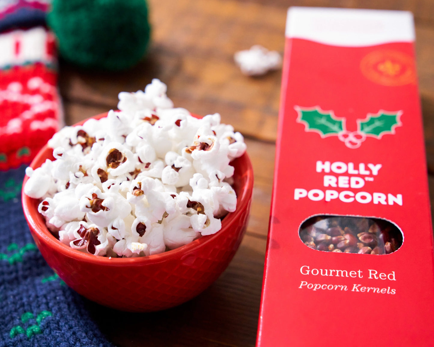Gourmet Holly Red Popcorn