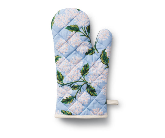 Hydrangea Cotton Oven Mitt