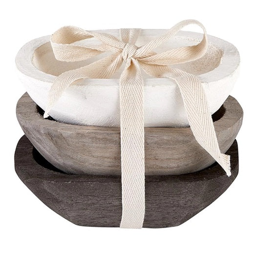 Paulownia Wood Snack Bowls