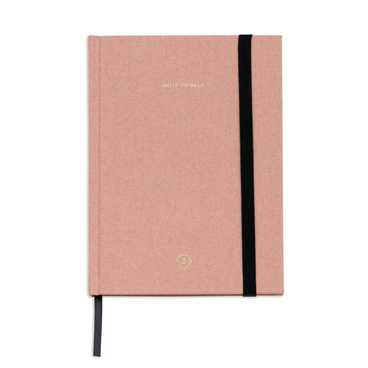 Note To Self Journal - Pink Linen