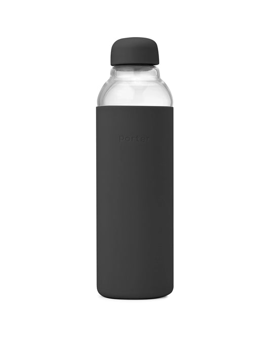 Black Glass Water Bottle