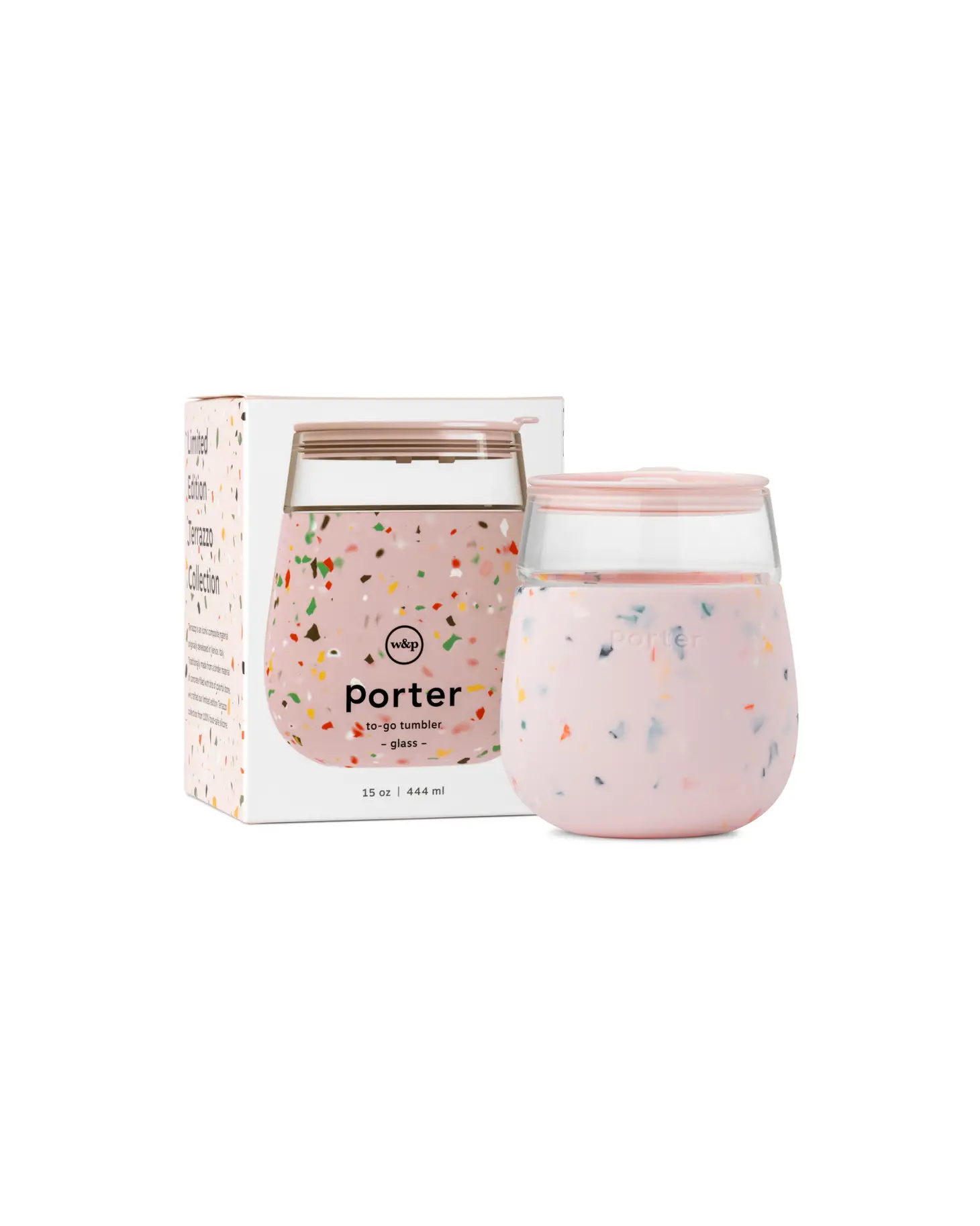 Porter Wine Glass - Blush Terrazzo