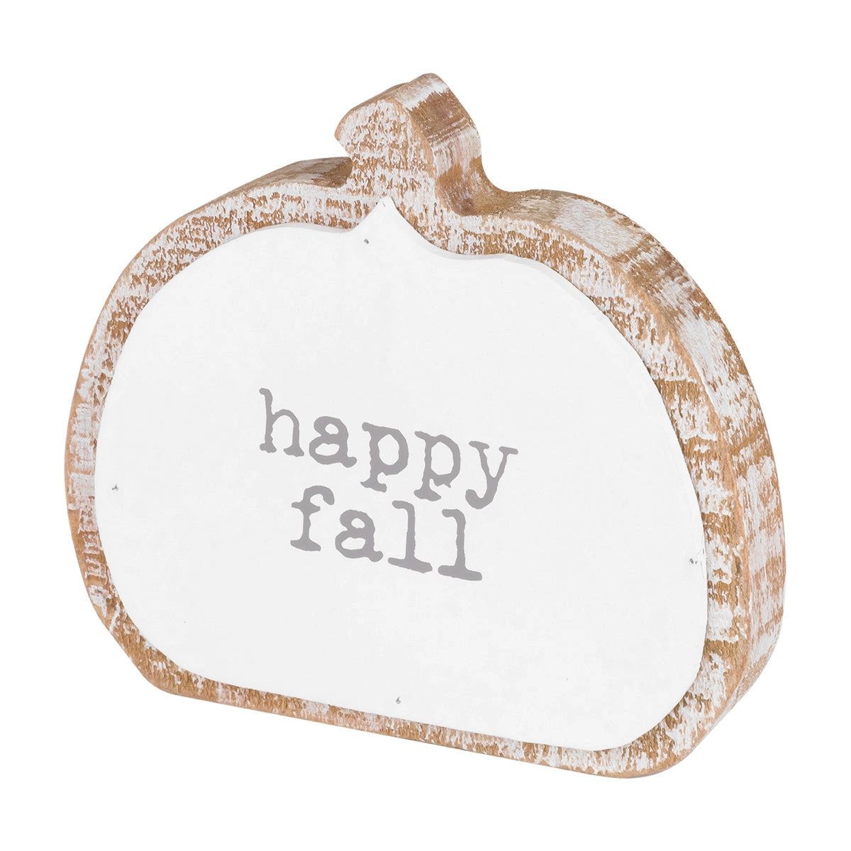 Happy Fall Wooden Pumpkin Sign