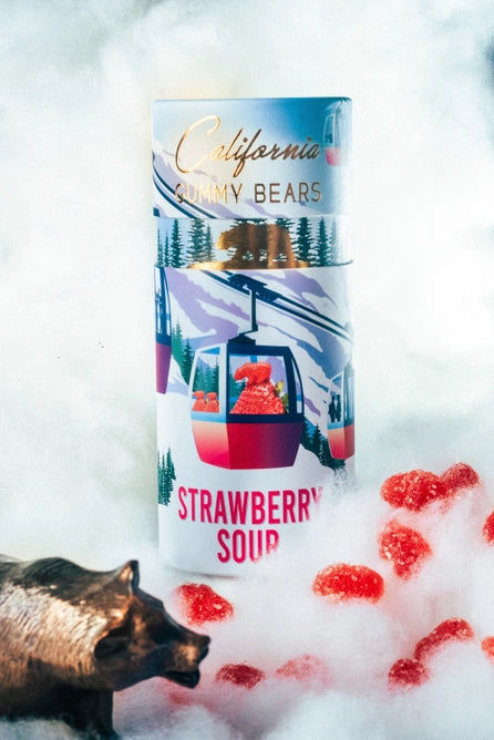 Sour Strawberry Gummy Bears