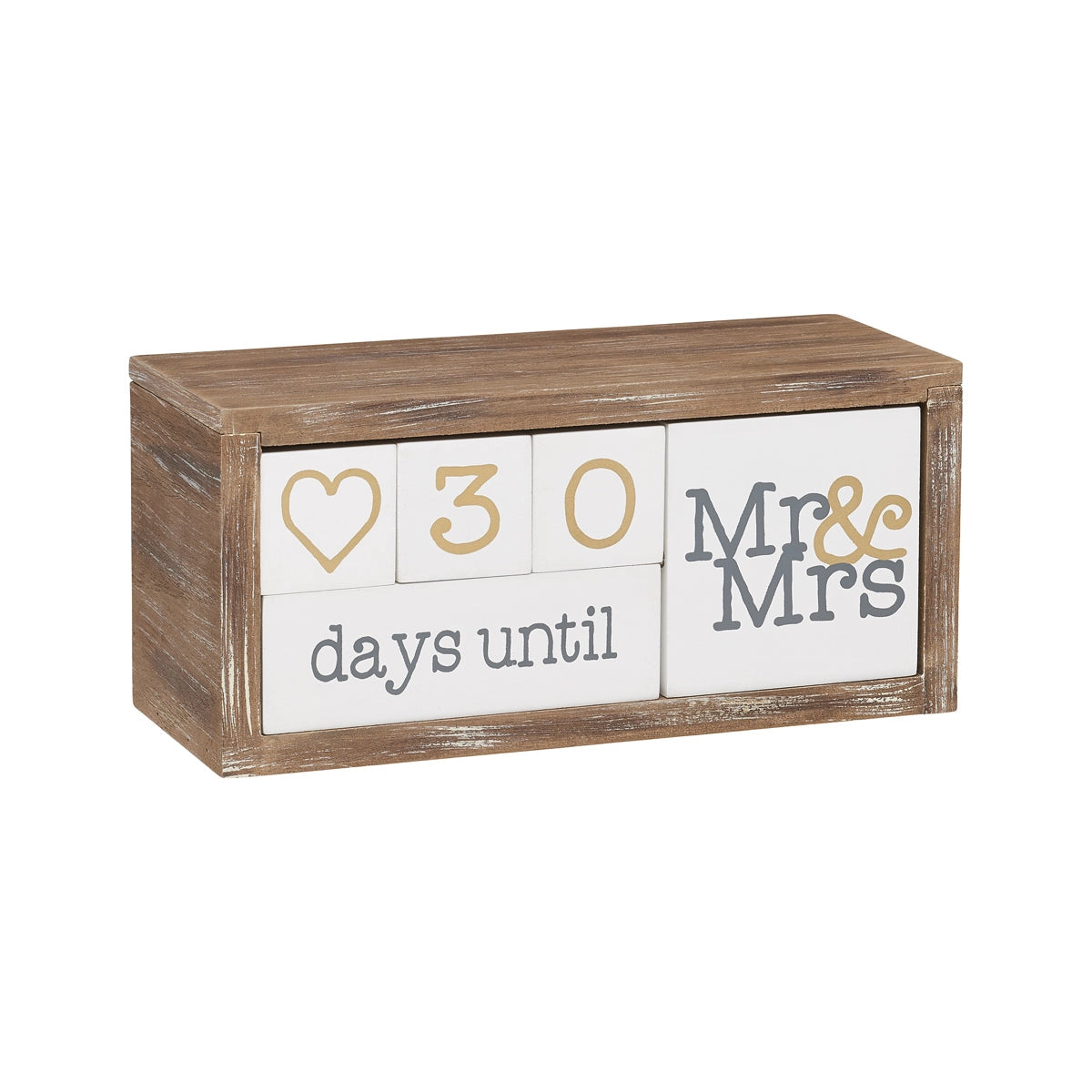 Mr. & Mrs. Wedding Countdown Sign